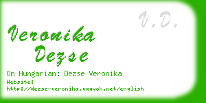 veronika dezse business card